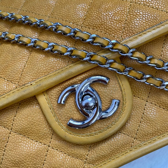 HP 🎉🎈 VINTAGE Chanel French Riviera Flap Bag - Picture 5 of 14